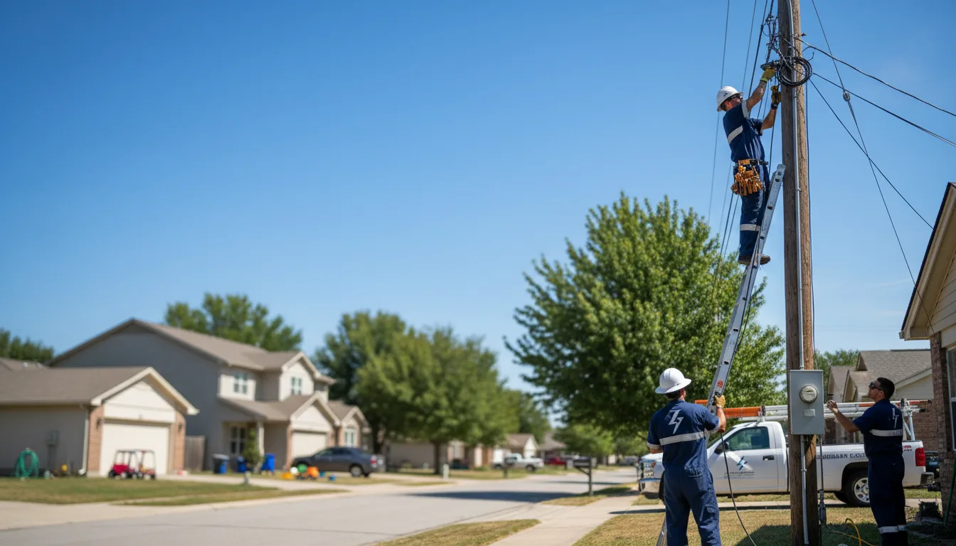 Residential electrician providing installation services in Elba, NE
